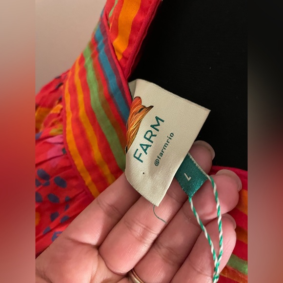 NWT FARM RIO Red Good Vibes Mini Dress - Picture 9 of 10